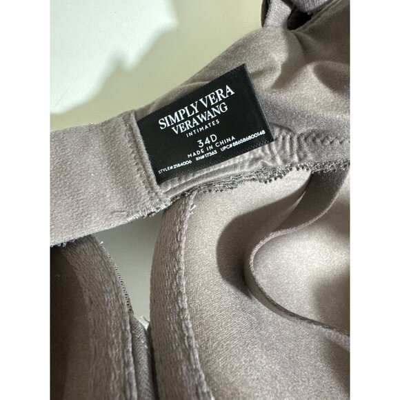 NWT Simply Vera Vera Wang Perfect Plunge Bra 34D - Picture 6 of 6